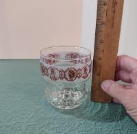 Vintage Indian Head Penny Low Ball Rocks Glasses, Set of Two, Vintage Whiskey Glasses