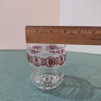 Vintage Indian Head Penny Low Ball Rocks Glasses, Set of Two, Vintage Whiskey Glasses