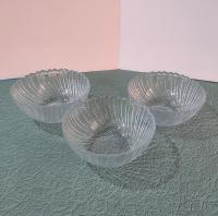 Vintage Arcoroc Seabreeze Salad Cereal Dessert Bowls, Set of 3