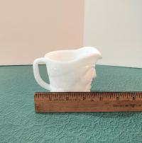 Vintage Federal Glass Toby Face Pitcher Creamer, Succulent Figurative Planter