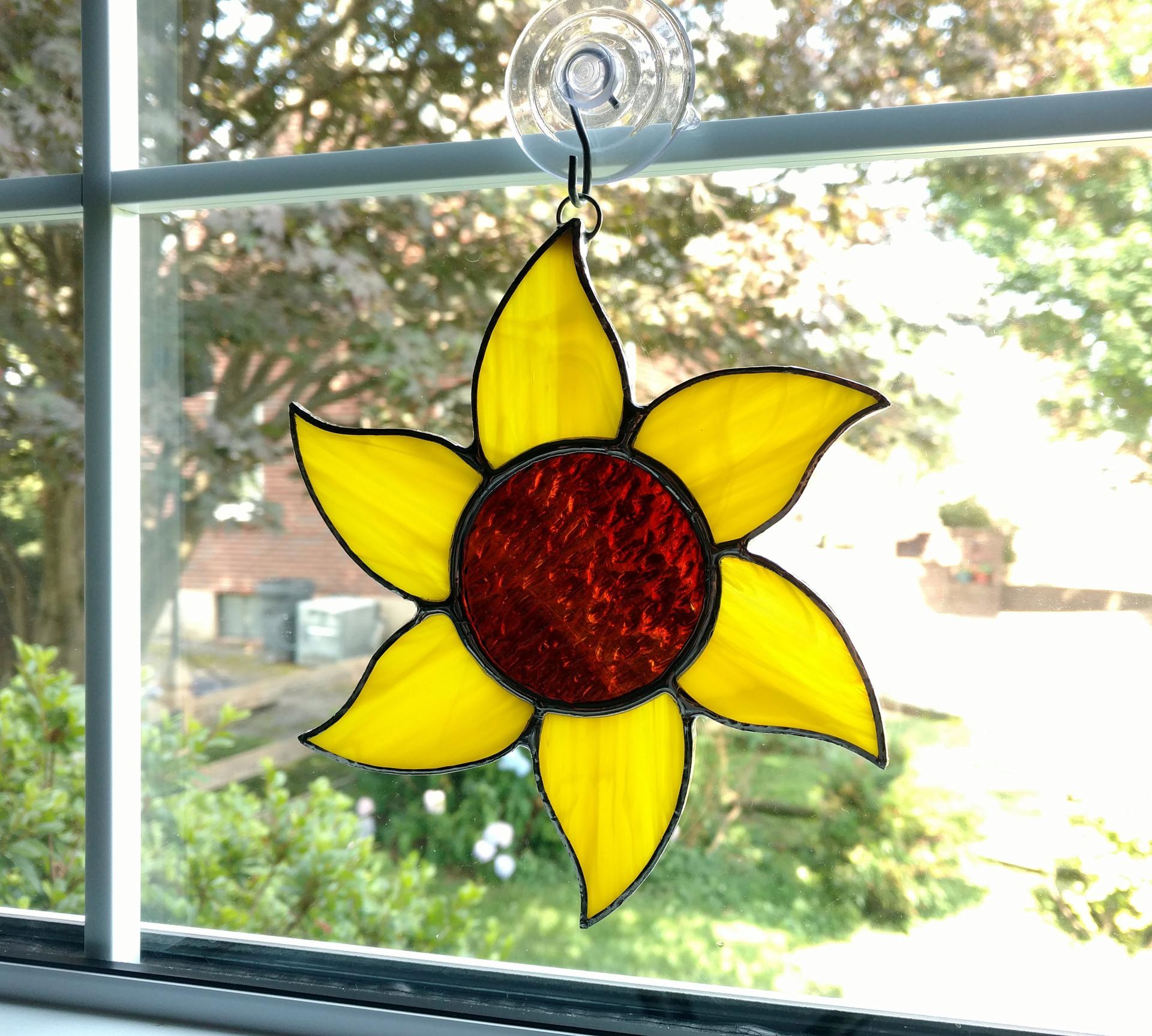 Sunflower Stained deals Glass