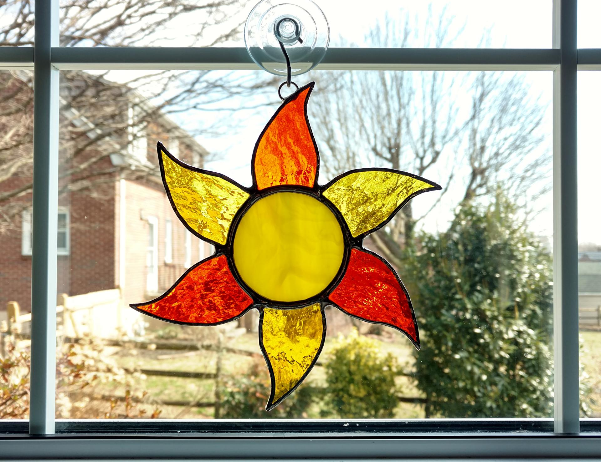 Stained Glass popular sunburst suncatcher