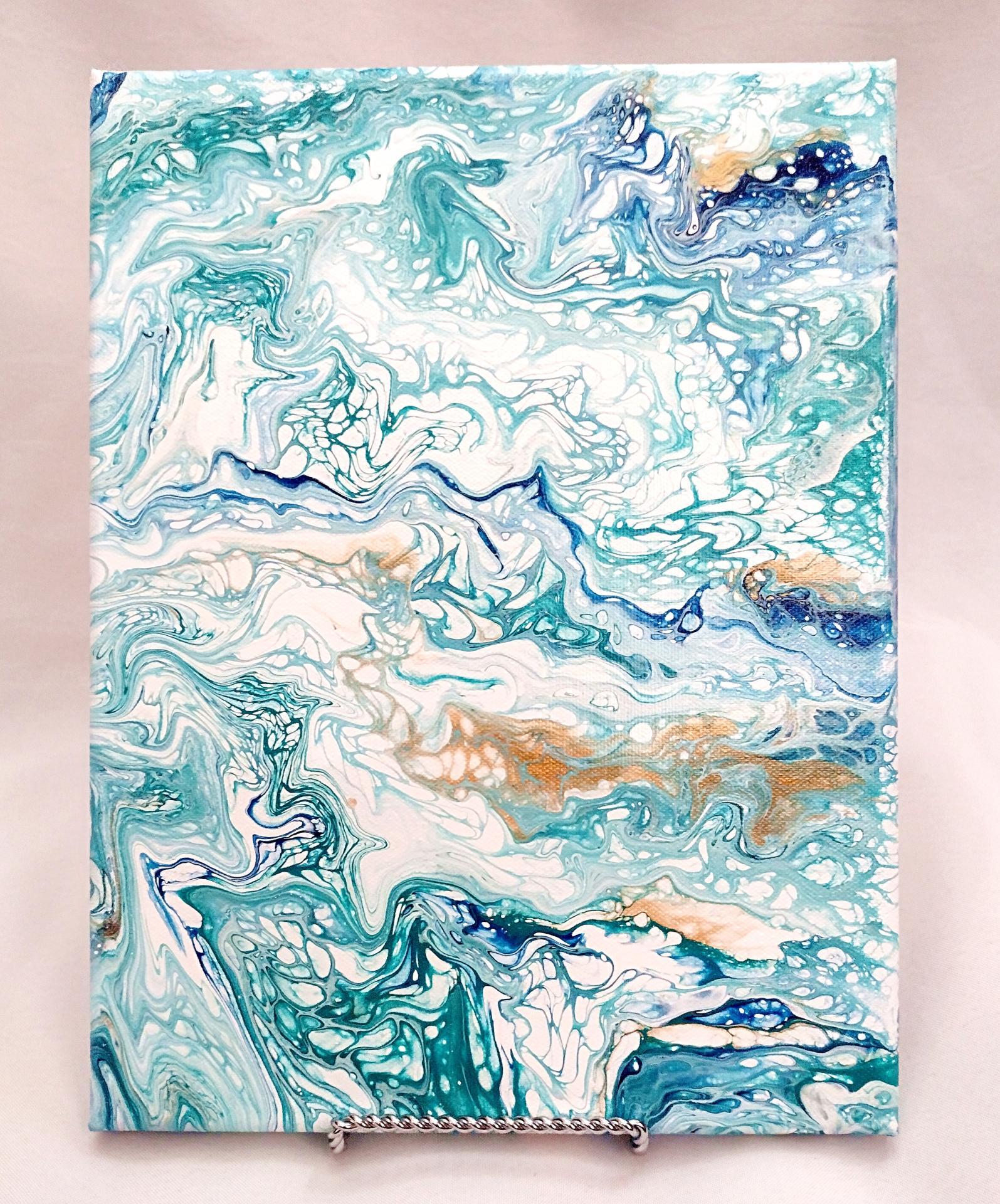 Abstract Painting, Acrylic Pour - Artwork