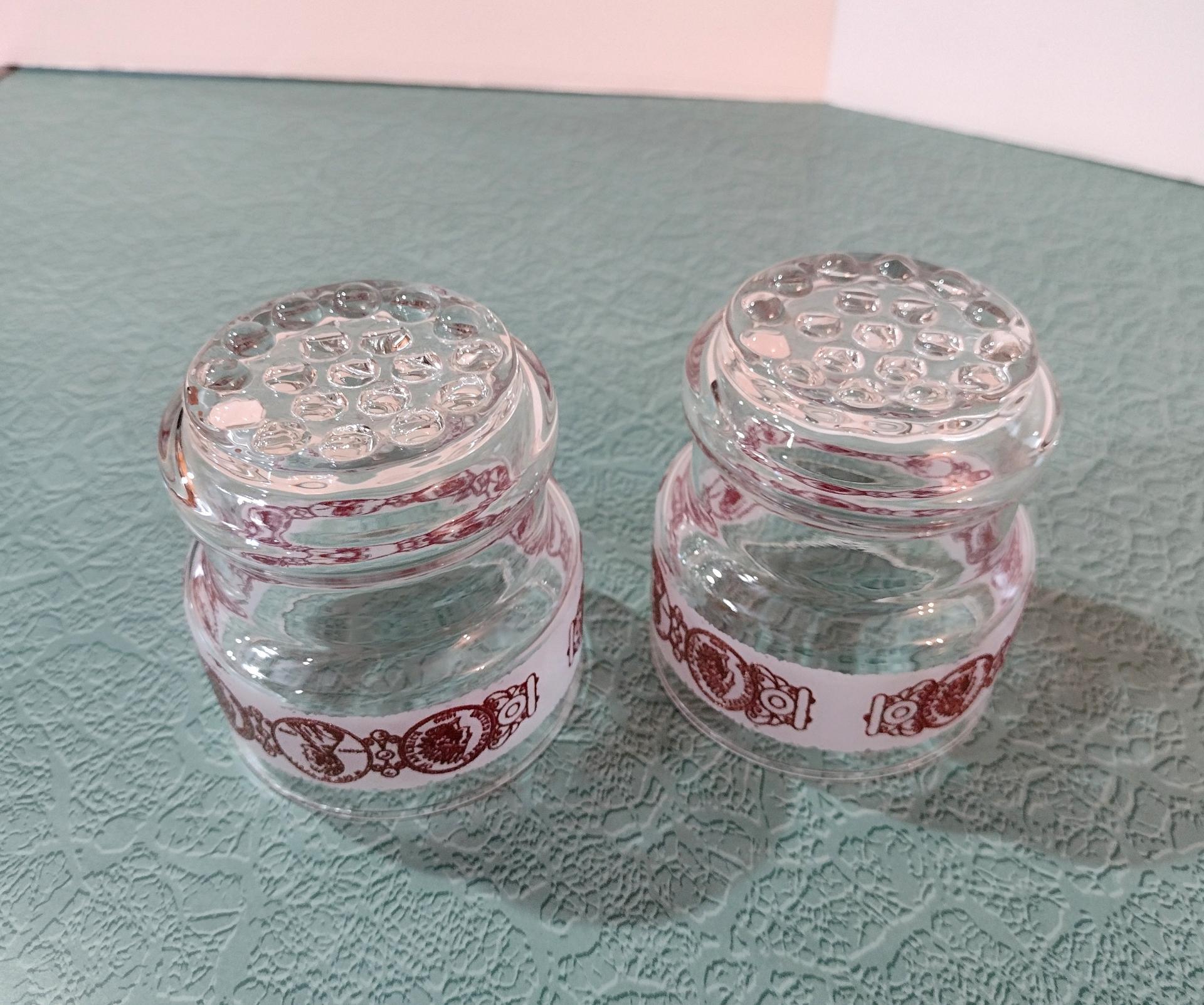 Vintage Indian Head Penny Low Ball Rocks Glasses, Set of Two, Vintage Whiskey Glasses