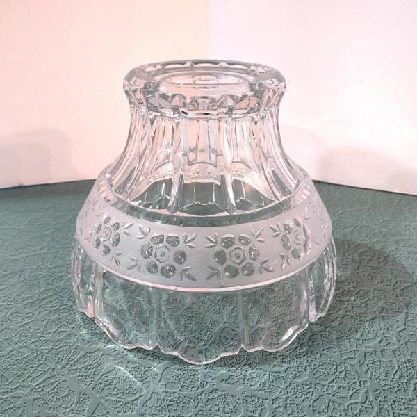 Vintage Crystal Fairy Lamp Shade, Boudoir Lamp Glass Shade