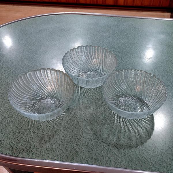 Vintage Arcoroc Seabreeze Salad Cereal Dessert Bowls, Set of 3